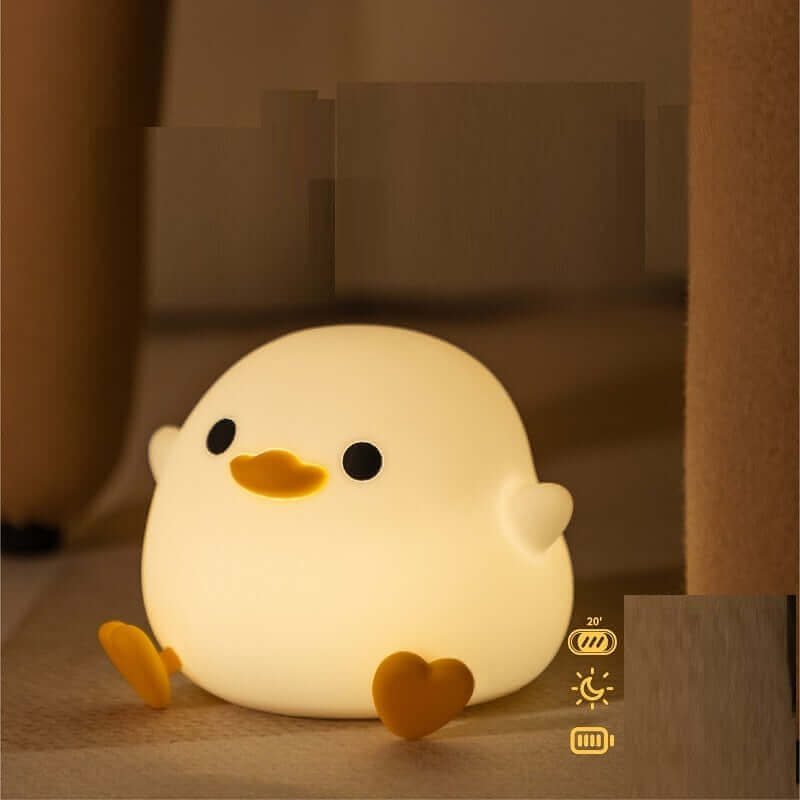 Soft Duck Night Light Lamp with USB Charger