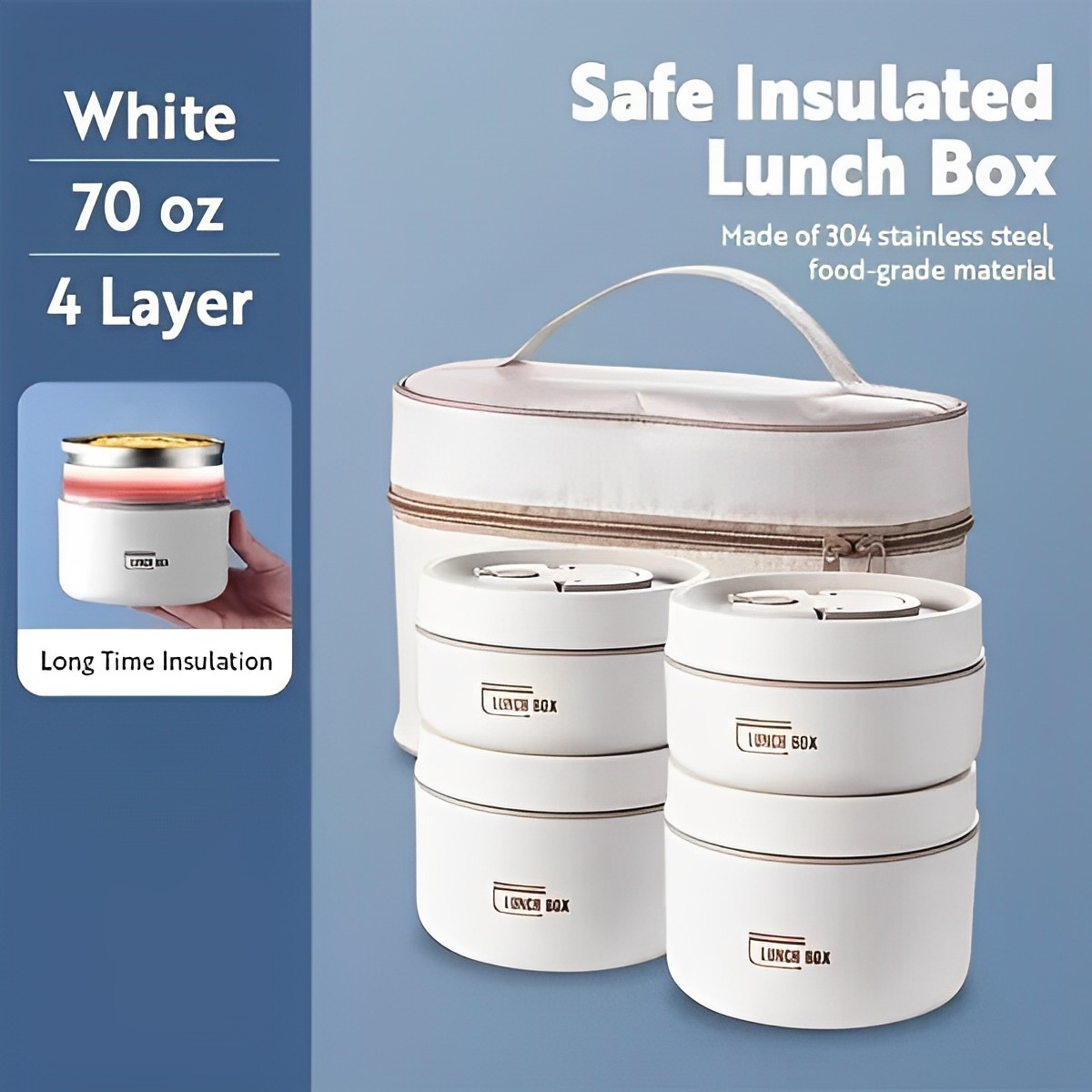 Heat Retaining Food Container Box