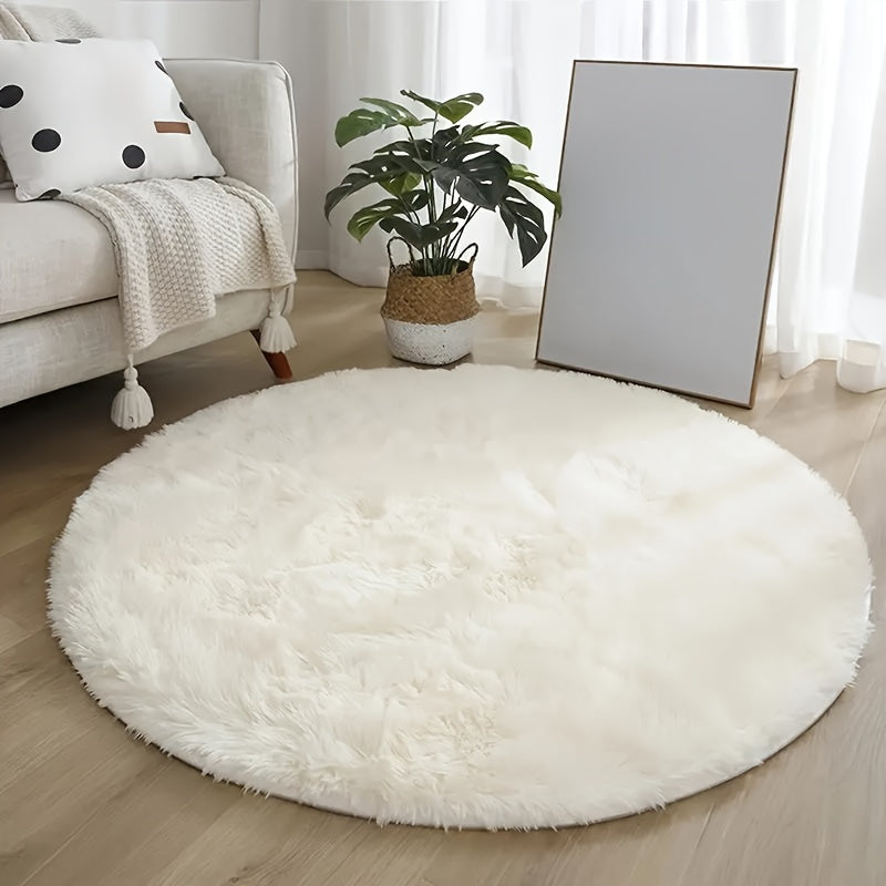 Soft Round Shaggy Area Rug