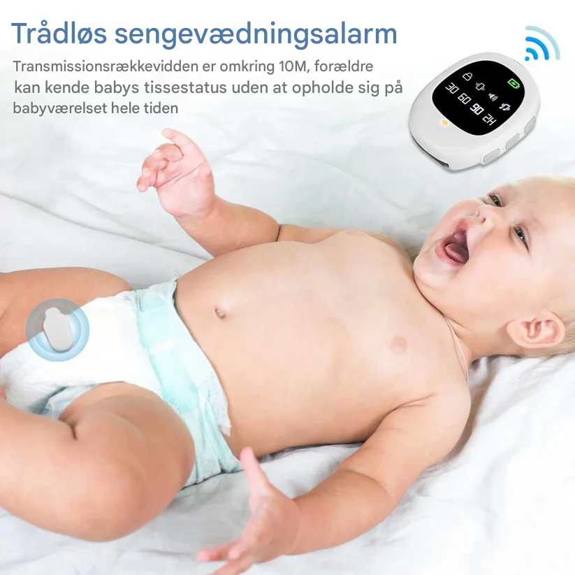 Rechargeable Wireless Bedwetting Alarm with Vibration Alert