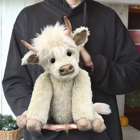 Scottish Made Cuddly Highland Cow Soft Toy