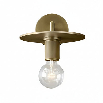 Contemporary Gold Glass LED Wall Light