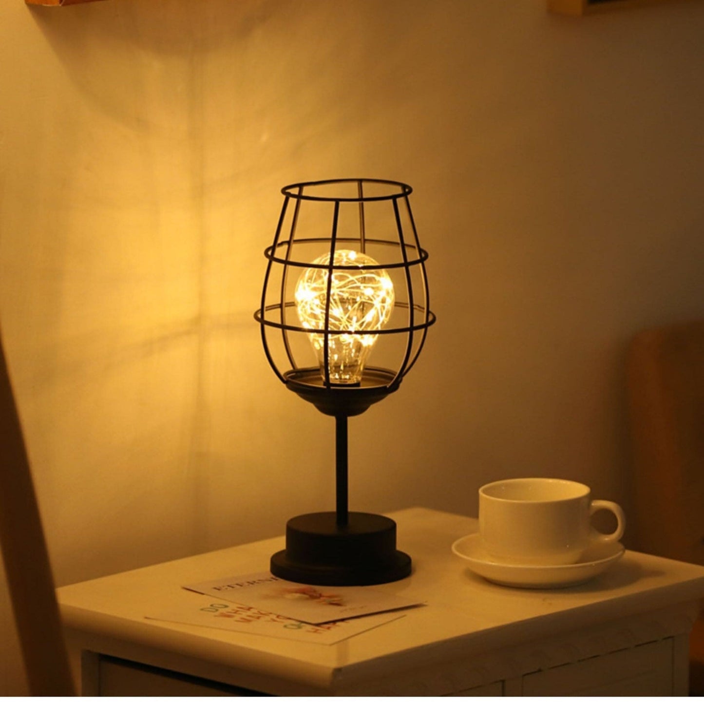 Stylish Grey Desk Lamp with Linen Shade 18