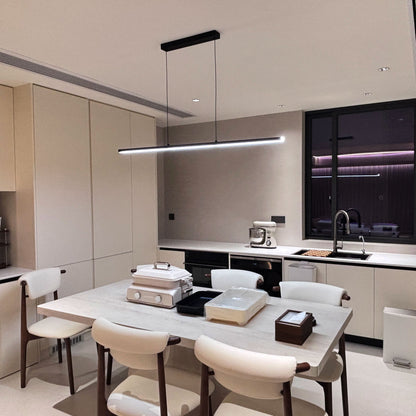 Sleek Metal Kitchen Island LED Pendant Light