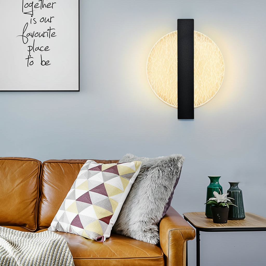 Contemporary LED Wall Light – Sleek Glass Bedroom Sconce
