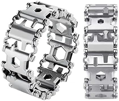 Tactical 29-in-1 Metal Survival Tool Watch Bracelet