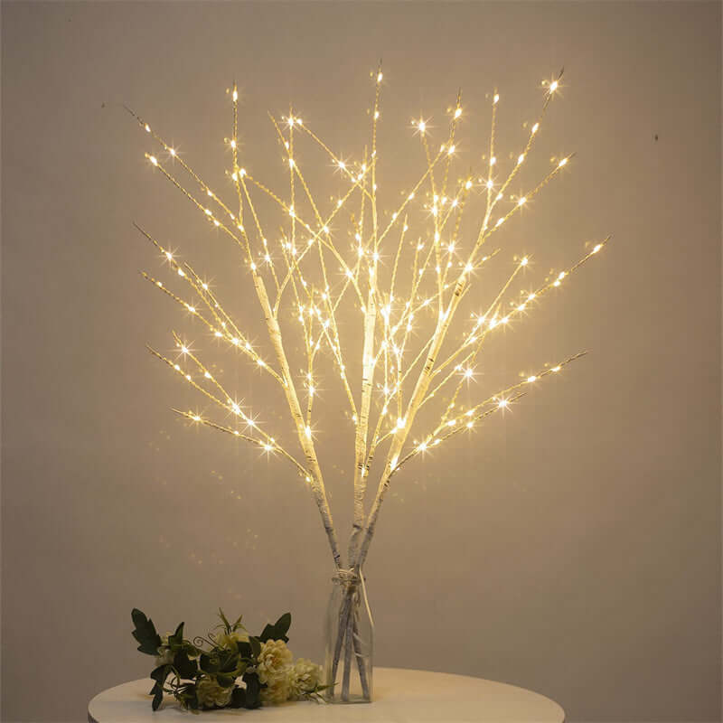 Warm White LED Winter Tree String Lights