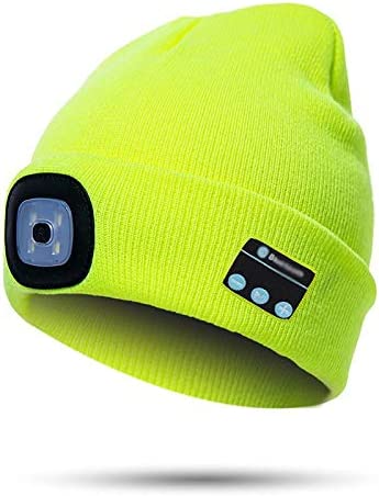 Warm Beanie Hat with Bluetooth Wireless Headphones