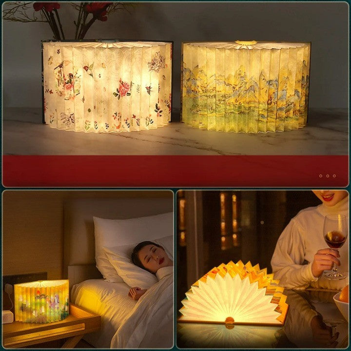 Foldable Reading Table Night Light Lamp