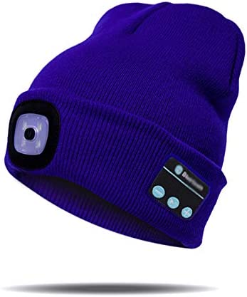 Warm Beanie Hat with Bluetooth Wireless Headphones