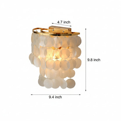 Oceanic Shell LED Gold Wall Light