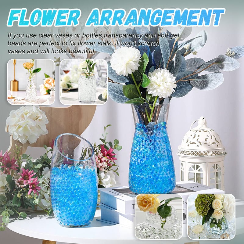 Colorful Crystal Water Gel Beads 17-20mm Decorative Soil