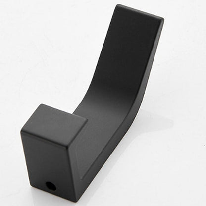 Slim Aluminum Wall Hooks - Modern Black/White Coat Hooks