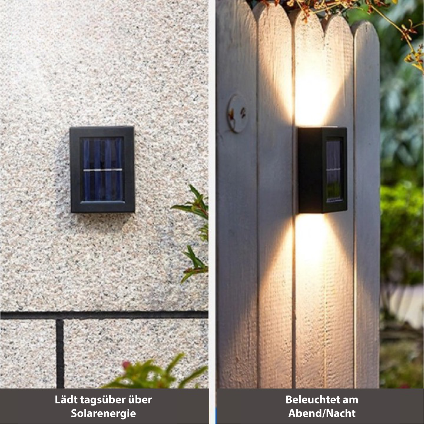 Outdoor Waterproof Solar Powered Wall Light