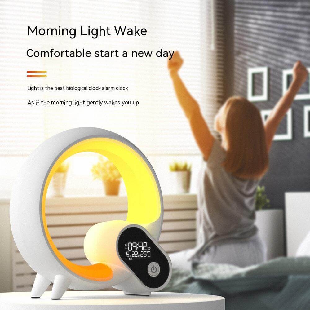 Smart LED Wake Up Alarm Clock with Bluetooth Speaker