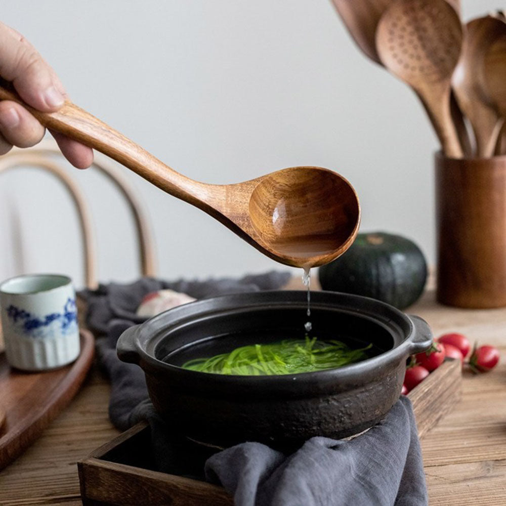 Natural Wooden Kitchen Tool Set