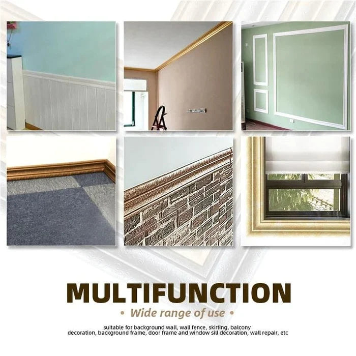 Eco-Friendly Self-Adhesive 3D Wall Trim