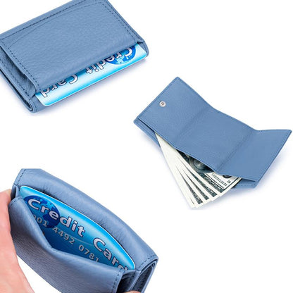 Slim Leather RFID Blocking Wallet