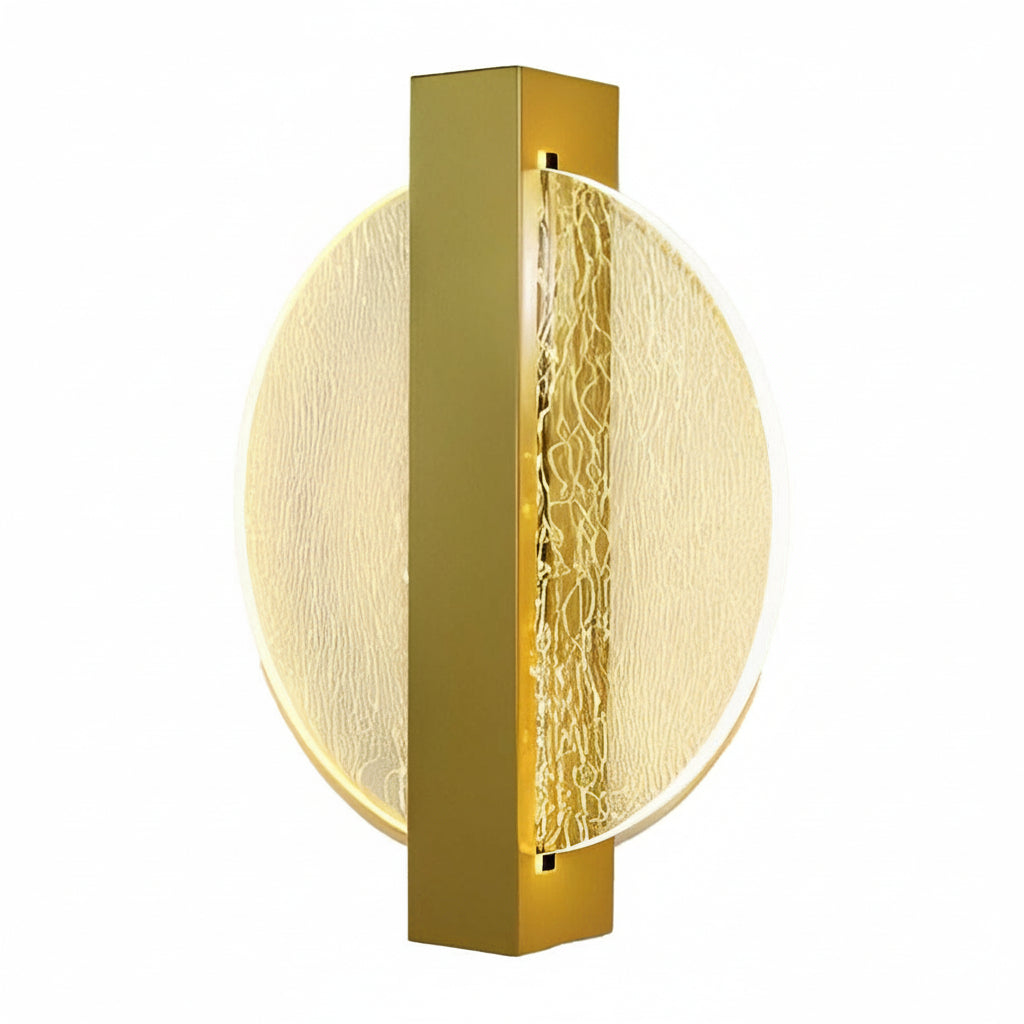 Contemporary LED Wall Light – Sleek Glass Bedroom Sconce