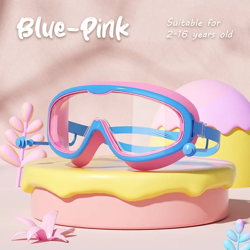 Kids Swimming Goggles Large Frame Waterproof Anti Fog