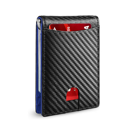 Thin Leather Mens Wallet with RFID Blocking