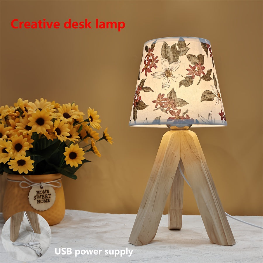 Beautiful LED Wooden Desk Lamp