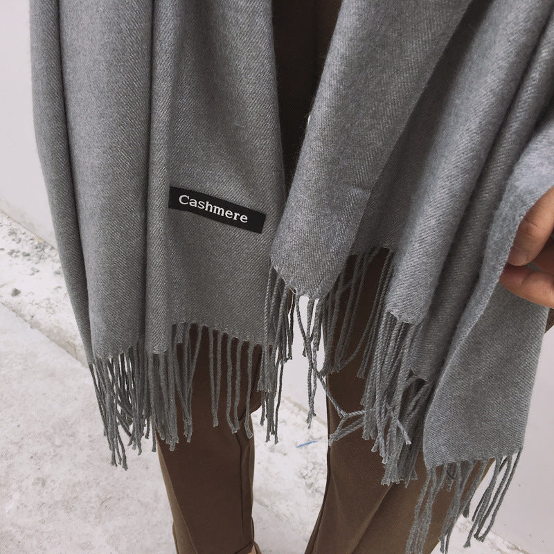 Cozy Black and White Winter Scarf for Women