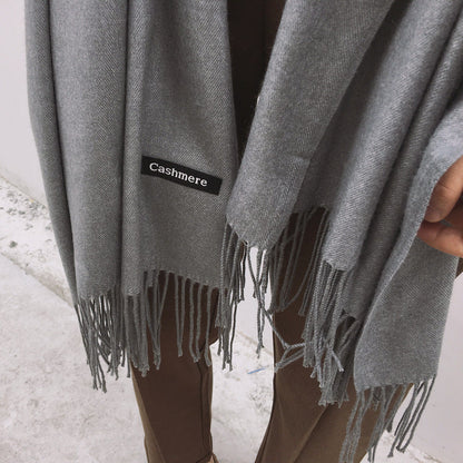 Cozy Black and White Winter Scarf for Women