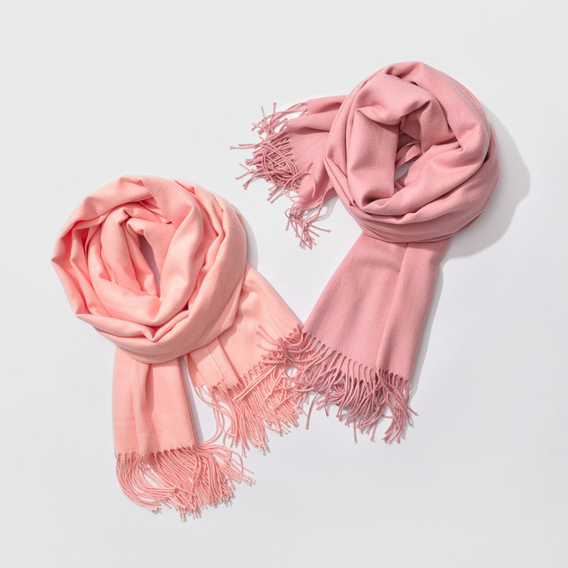 Cozy Black and White Winter Scarf for Women