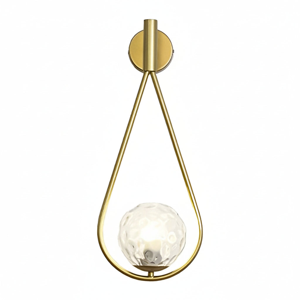 Modern Glass LED Wall Light Fixture