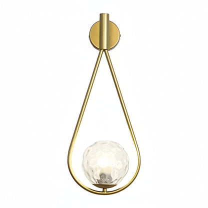 Modern Glass LED Wall Light Fixture