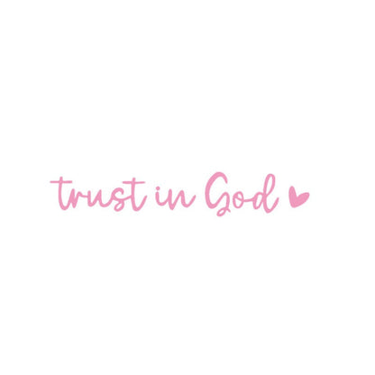 Faith Inspirational Car Rear View Mirror Sticker