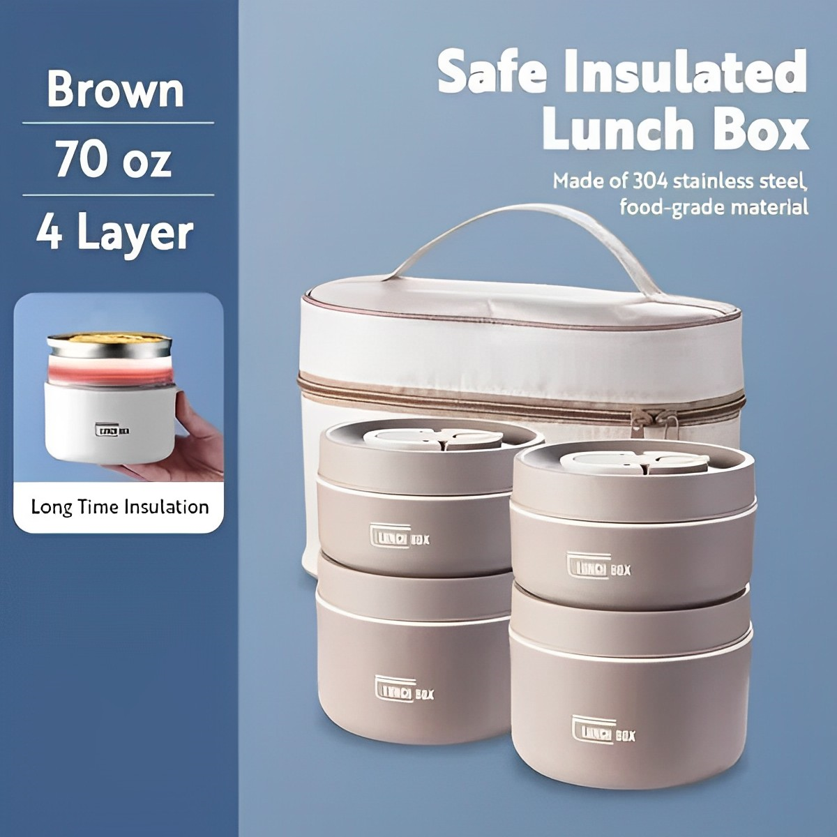 Heat Retaining Food Container Box
