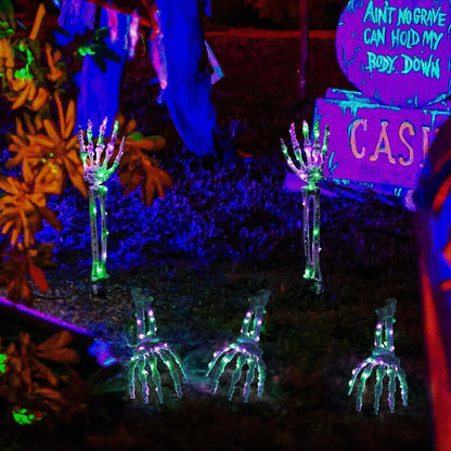 Solar Powered Halloween Yard Lamp Outdoor Decor Light