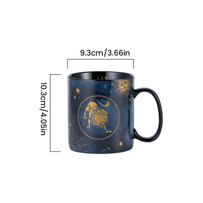 Navy Blue Astrology Ceramic Coffee Mug