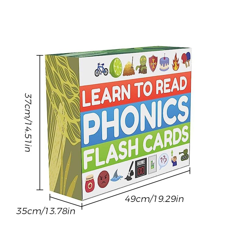 Easy Phonics Flashcards for Kids Reading Practice