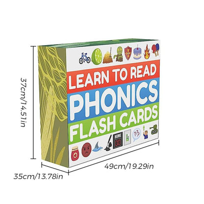 Easy Phonics Flashcards for Kids Reading Practice