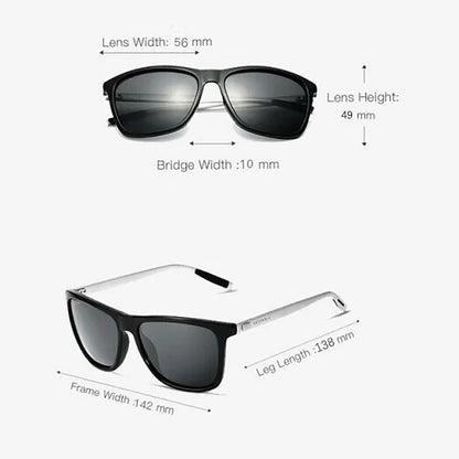 Lightweight Polarized Shades with Metal Frame