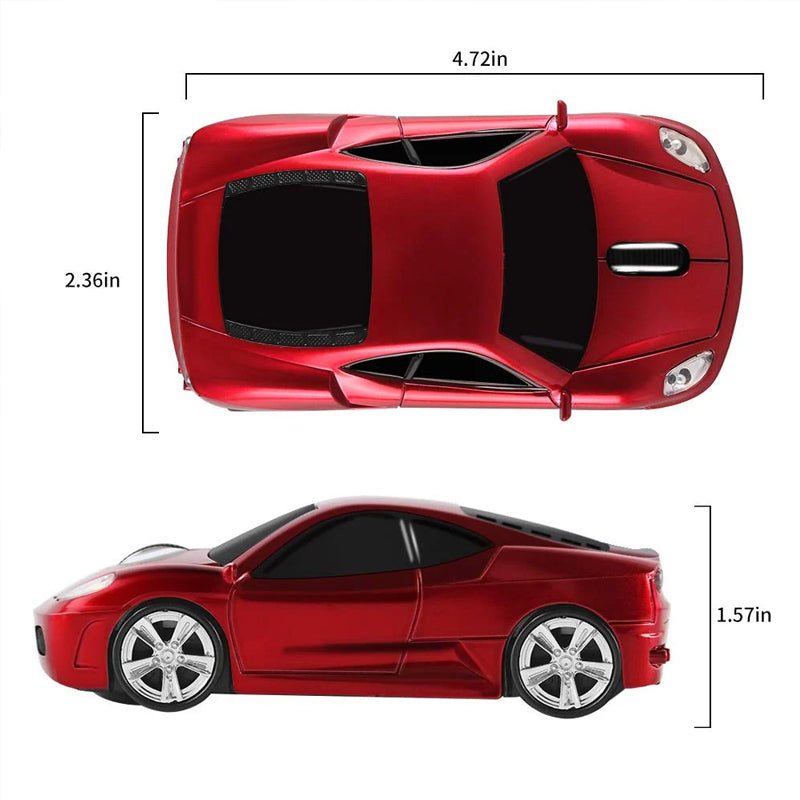 Fast Racing Car Design Wireless Mouse