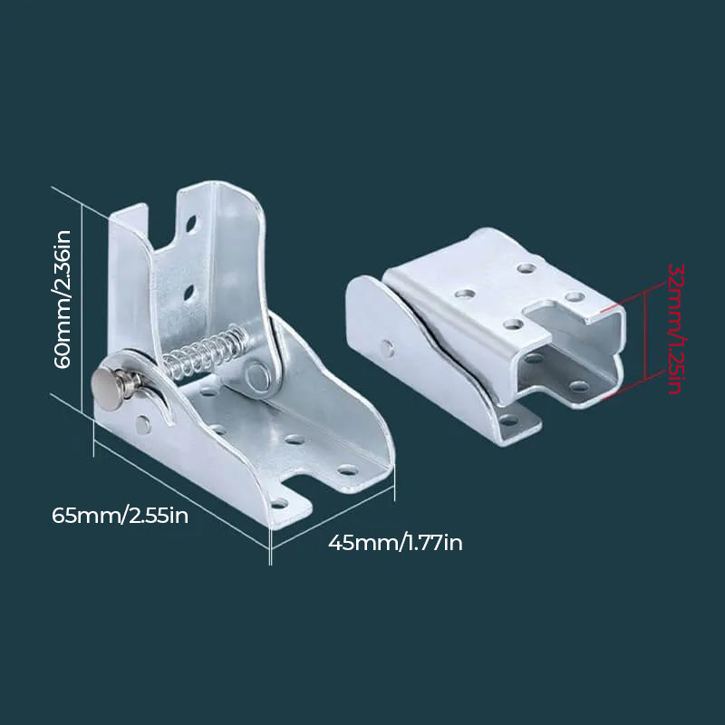 Easy Fold 90 Degree Locking Hinge Mechanism