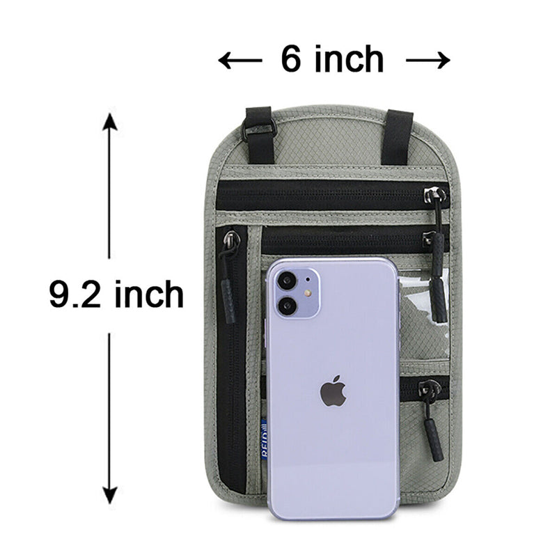 Secure Travel Wallet with RFID Passport Holder