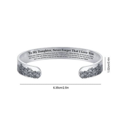 Dad's Love Heartfelt Proud Daughter Bracelet