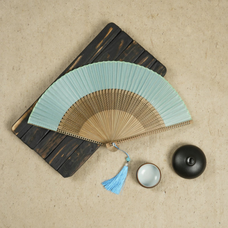 Natural Bamboo Silk Handheld Fan