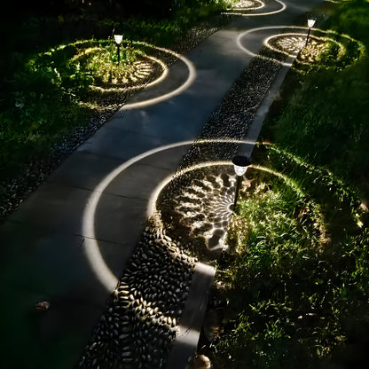 Bright Solar Powered Garden Lamp Set