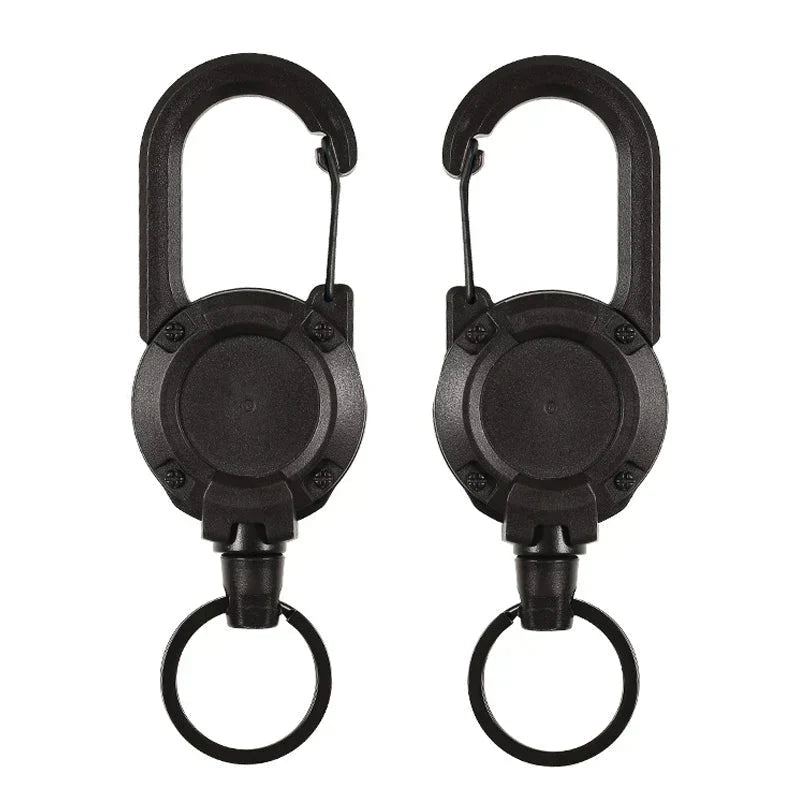 Durable Steel Retractable Security Keychain