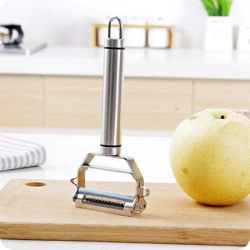 Easy-to-Use Stainless Steel Veggie Slicer & Grater