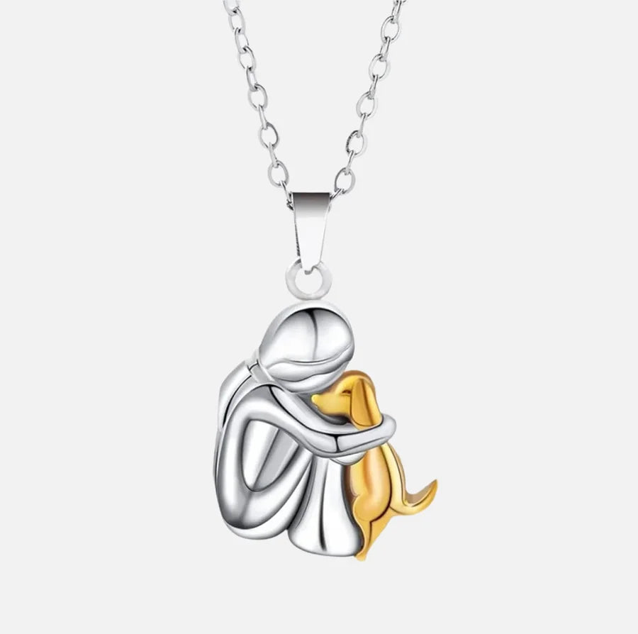 Pet Love Dog Owner Heart Necklace