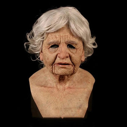 Spooky Old Man Halloween Mask Costume