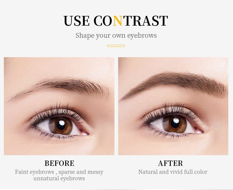 Easy Use Waterproof Brow Pen 4 Tip Tattoo Eyebrow Pencil