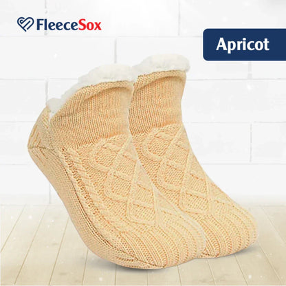 Warm Fleece Cozy Grip Socks Slippers